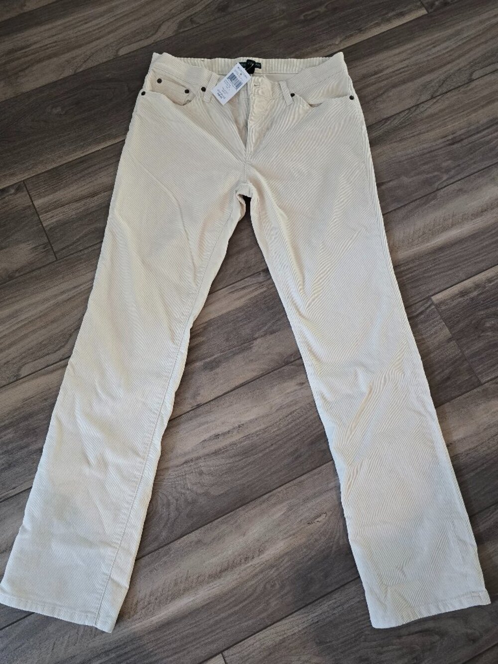 Ralph Lauren Courdroy Cream Size 6 Pants